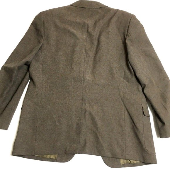 VINTAGE Brown Two Button Sports Coat Mens 46R Westchester Classics Blazer Jacket - Picture 2 of 8